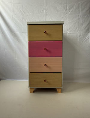 ナチュラルピンク ドロワーチェスト